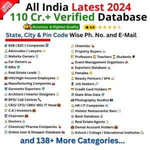 110 Cr+ Verified All India Latest 2025 Database